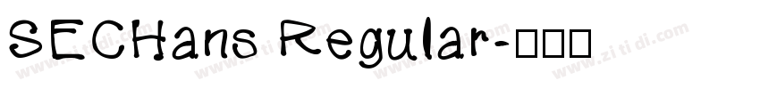 SECHans Regular字体转换
